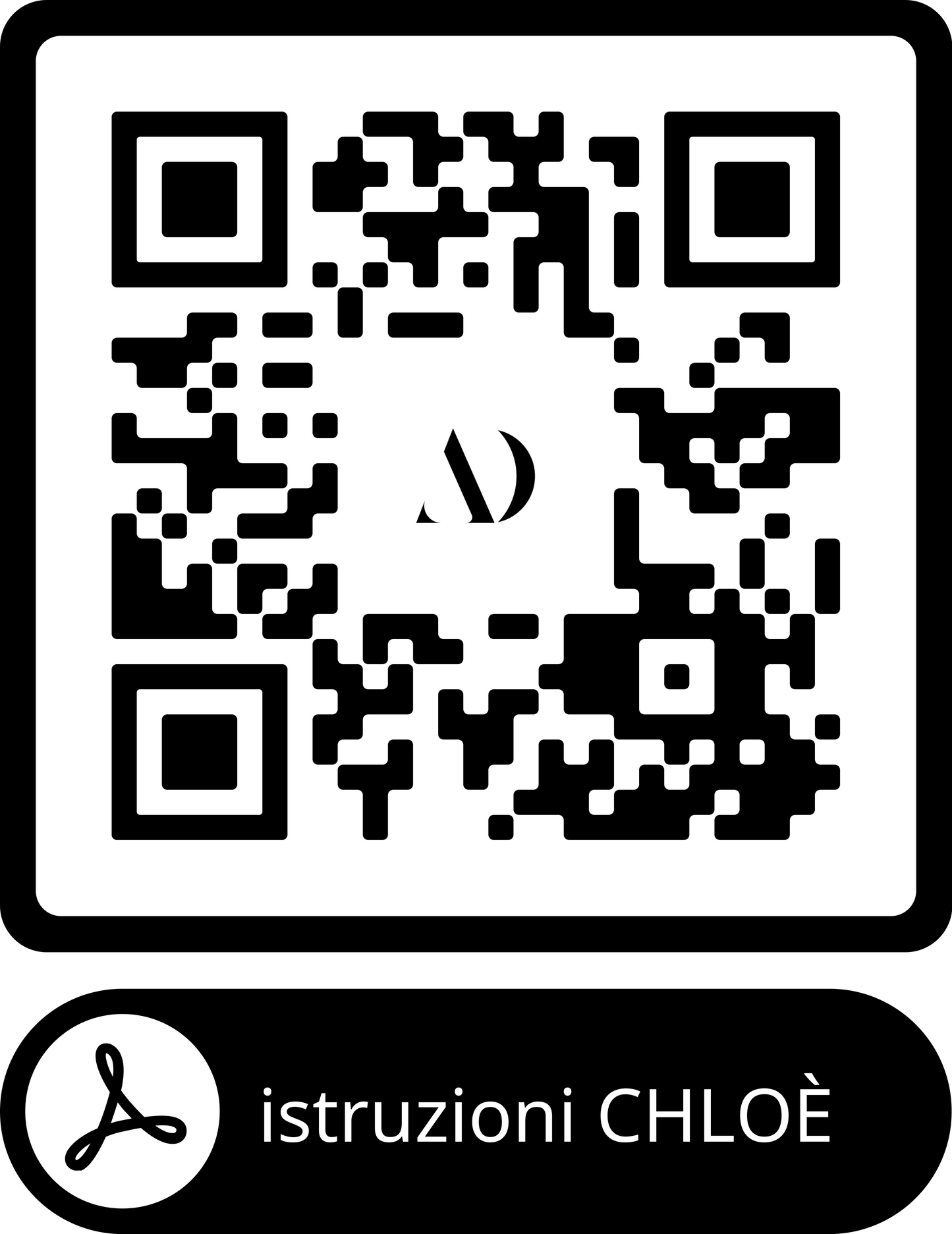 istruzioni qr code diffusore Chloè